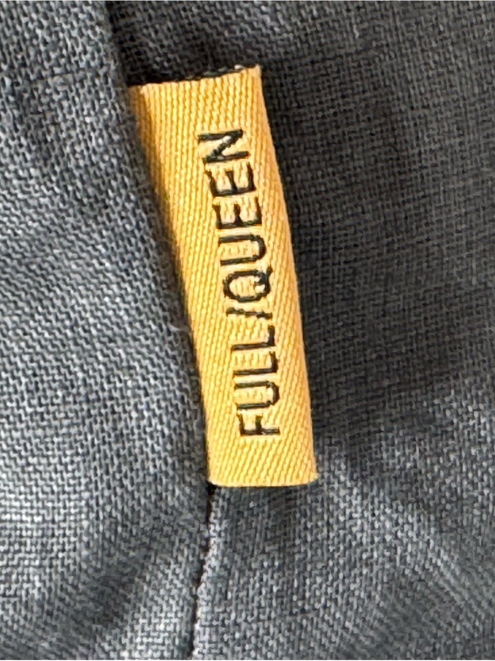 Quince European Linen Duvet Cover Queen Charcoal Gray 100% Linen - Picture 5 of 8